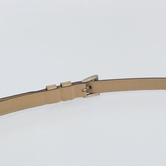 PRADA Shoulder Bag Patent leather Beige Auth ti3531 - Picture 9 of 16